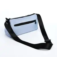 Сумка молодёжная на молнии, 29&times;11&times;15 см, голубая