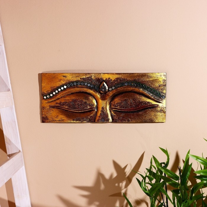 Панно настенное  Панно настенное "Глаза" албезия, микс, 50х2х20 см