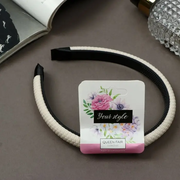 Ободок для волос «Молли», текстура, 1.2 см, МИКС Ободок для волос «Молли», текстура, 1.2 см, МИКС