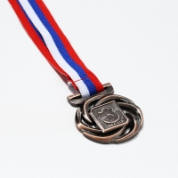 Медаль призовая 192, d= 4 см. 3 место. Цвет бронза. С лентой