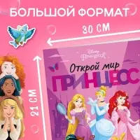 Многоразовые наклейки &laquo;Открой мир принцесс&raquo;, формат А4