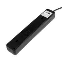 Сетевой фильтр TANGO, 5 гнезд с 2&times;USB, 1,8м, 10 А, 2200 Вт, с з/к, черный