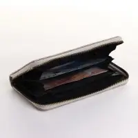 Кошелёк женский на молнии 19&times;2.5&times;10.5 см, с цветочным принтом, серый