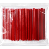Трубочка для напитков 240мм РР&nbsp; d-10мм красная, инд уп. 250 шт/уп