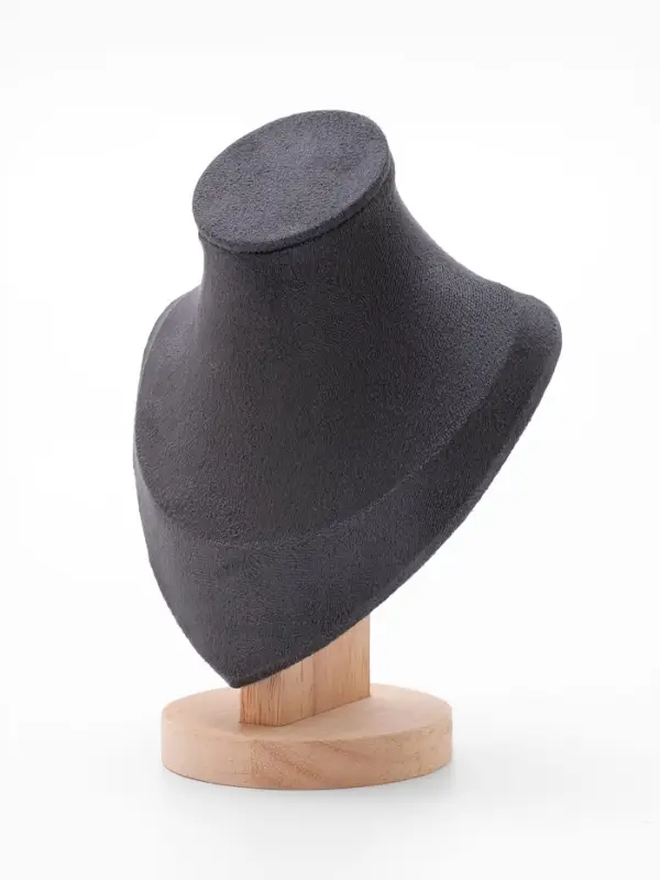 Бюст для украшений &laquo;Треугольная форма&raquo;, 15&times;9&times;20 см, h=20, серый