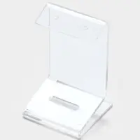 Подставка под серьги и кольцо, 4&times;4&times;6.5 см, оргстекло 1.5 мм, прозрачная