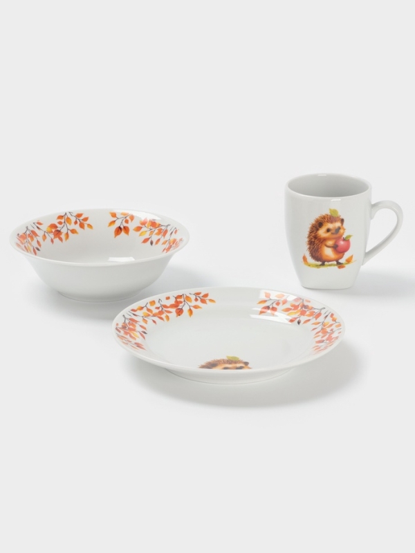 Набор посуды 3 предм. Ежик И.У. Набор посуды 3 предм. Ежик И.У.