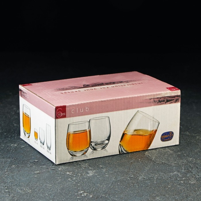 Набор стопок Bohemia Crystal «Клаб», 60 мл, 6 шт Набор стопок Bohemia Crystal «Клаб», 60 мл, 6 шт