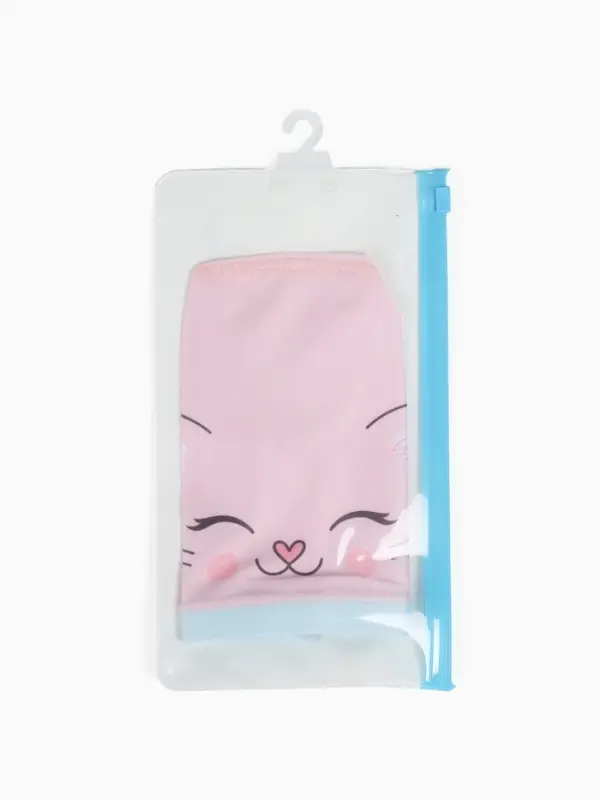 Шапочка для плавания детская &laquo;Котик&raquo;, тканевая, обхват 46-52 см