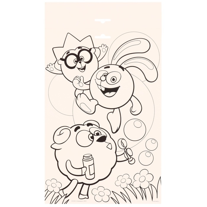 Игра развивающая на липучках Игра развивающая на липучках "Изучаем кто где живет", Смешарики