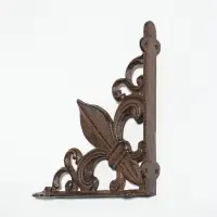 Сувенир чугун уголок "Геральдическая лилия" 19,5х19,5х4,5 см