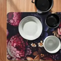 Коврик для дома Доляна Black Flowers, влаговпитывающий, 40&times;60 см