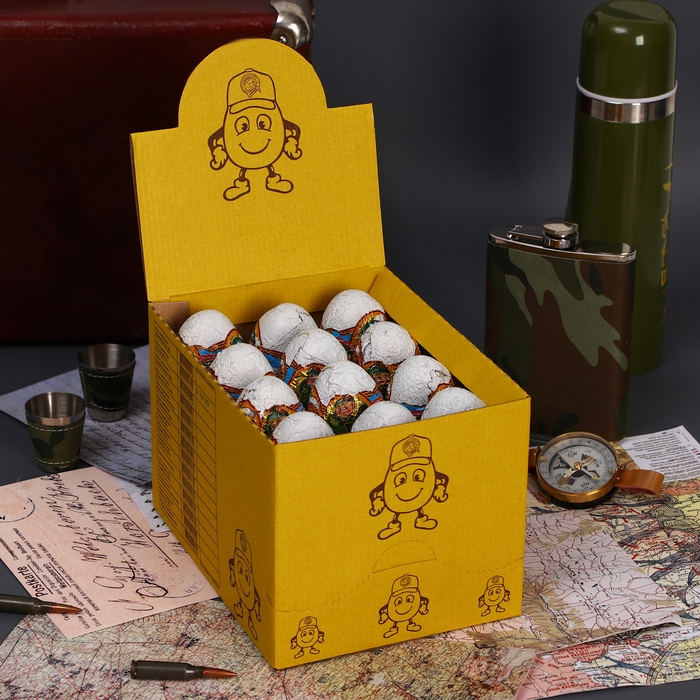 Кондитерское изделие Кондитерское изделие "АТЫ-БАТЫ" яйцо с сюрпризом, 20 г