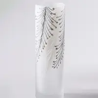 Ваза &laquo;Креман&raquo;, h=26 см, стекло, белая