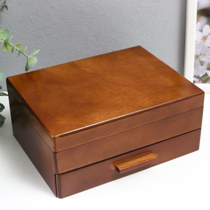 Шкатулка дерево для украшений "Корица" 9х16х21 см