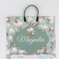 Пакет "Магнолия", полиэтиленовый с пластиковой ручкой, 38 х 34 + 3 см, 90 мкм
