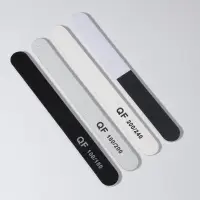 Набор пилок для ногтей, прямые, 100/180, 180/200, 200/240 грит, 18 см, 4 шт.