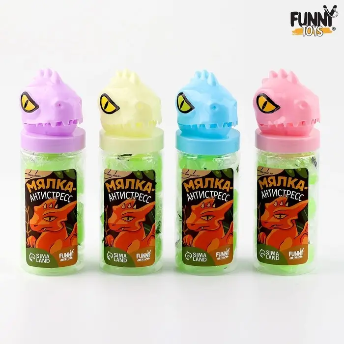 Антистресс сквиш мялка «Динозавр», в банке Антистресс сквиш мялка «Динозавр», в банке