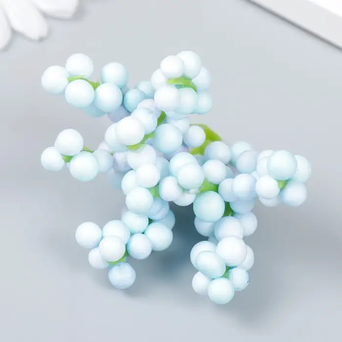 Декор для творчества веточка Декор для творчества веточка "Голубые шарики" 6х7 см