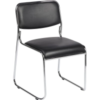 Стул BN_TQ_Стул Echair-802 VP к/з черный,без подл., хром