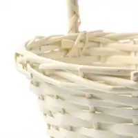 Корзина плетёная для хранения Matu, с ручкой, лоза, белая, набор 3 шт.
