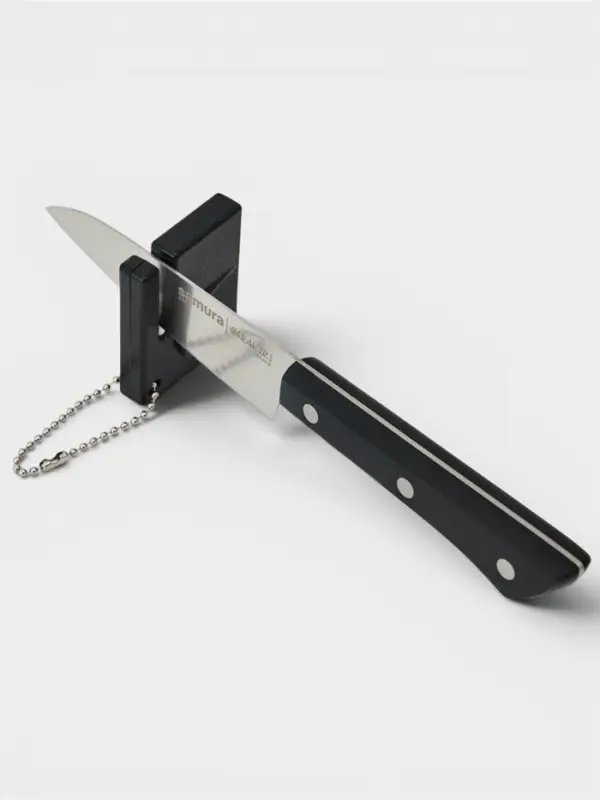 Точилка для керамических ножей Доляна, 1&times;5&times;5 см, чёрная
