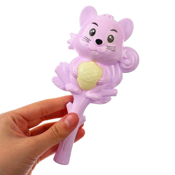 Погремушка «Белочка», цвет МИКС, Крошка Я Погремушка «Белочка», цвет МИКС, Крошка Я