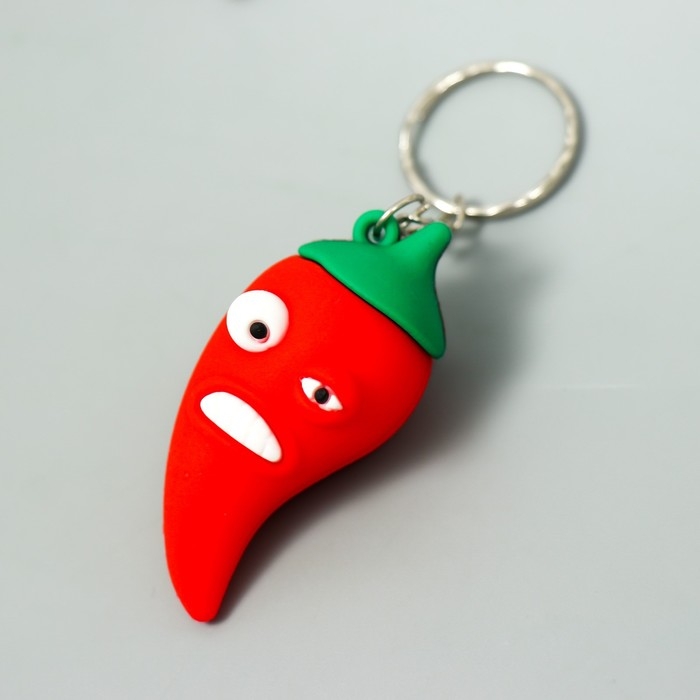 Брелок резина Брелок резина "Овощи с глазками" МИКС 5х3,5 см