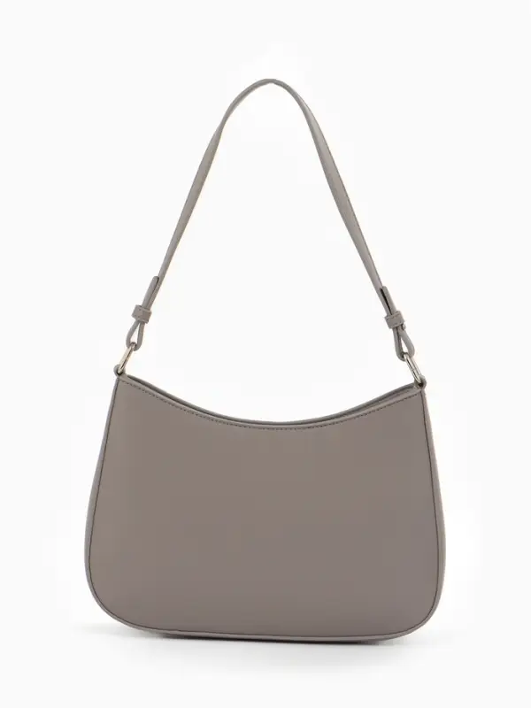 Сумка женская багет TEXTURA на молнии, 28&times;6&times;17 см, серая