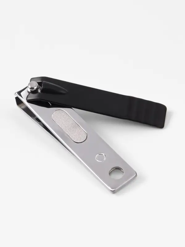 Кусачки книпсер маникюрные, 5.5 см, в коробке, цвет чёрный, серебристый