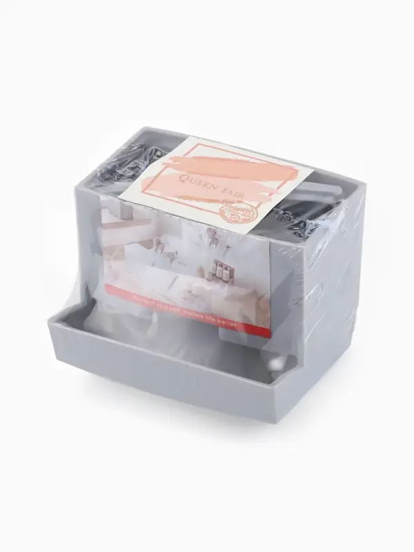 Органайзер для ватных палочек, с крышкой, 9&times;6.5&times;7.5 см, МИКС