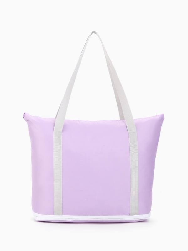 Сумка дорожная на молнии, сиреневая Сумка дорожная на молнии, сиреневая