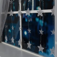 Гирлянда светодиодная Бахр 2.4x0.9м Звездоч,IP20,186LED,бел,8реж 4356974