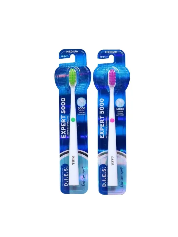 Зубная щетка D.I.E.S. Expert 5000 средней жесткости