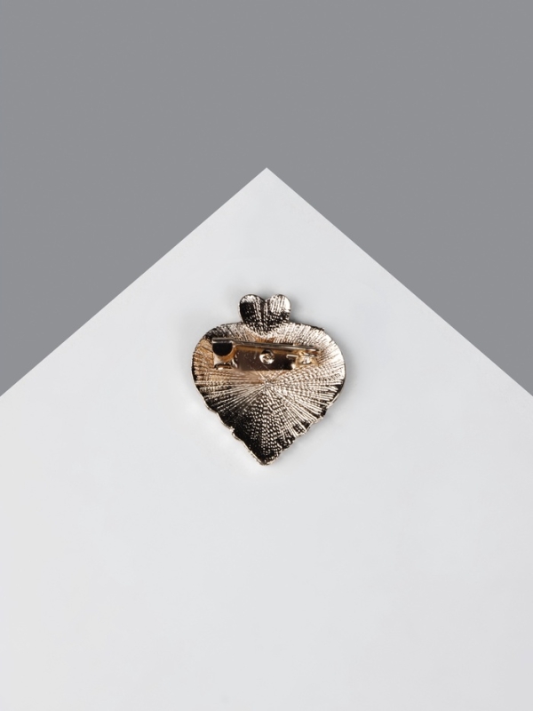 Брошь «Сердце» из рукопожатия, цвет МИКС (неделимая фасовка 12 шт., цена за шт.)