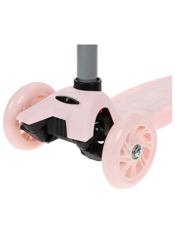 Самокат GRAFFITI Baby, колёса световые PU 120/70 мм, ABEC 7, розовый