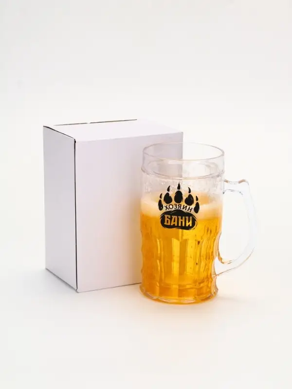Пивная кружка охлаждающая «Хозяин бани», 420 мл, двойные стенки Пивная кружка охлаждающая «Хозяин бани», 420 мл, двойные стенки