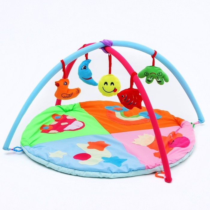 Развивающий коврик с дугами «Путешествие», 85х85 см, Крошка Я Развивающий коврик с дугами «Путешествие», 85х85 см, Крошка Я