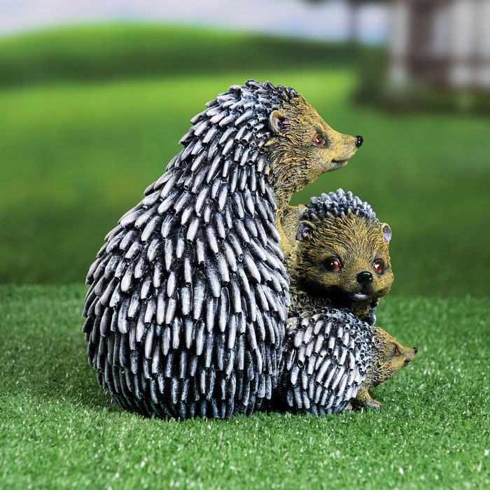 Садовая фигура из гипса «Семейтсво ежей», 20×19×22 см