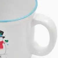 Кружка чайная новогодняя «Снеговики», 530 мл Кружка чайная новогодняя «Снеговики», 530 мл