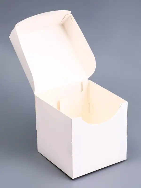 Коробка для 1 капкейка, белая,10×10×10 см