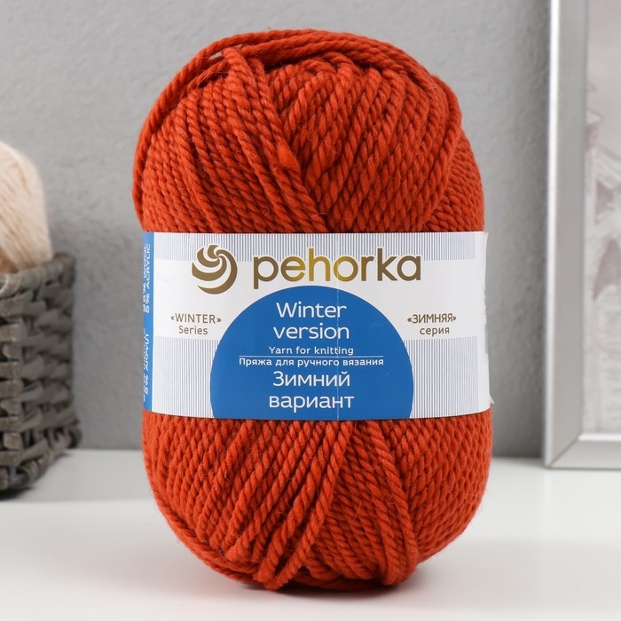 Пряжа для вязания спицами, крючком «Пехорский текстиль. Зимний вариант», 95% импортная шерсть, 5% акрил объёмный, 100 м/100 г, (360 св. глина) Пряжа для вязания спицами, крючком «Пехорский текстиль. Зимний вариант», 95% импортная шерсть, 5% акрил объёмный, 100 м/100 г, (360 св. глина)