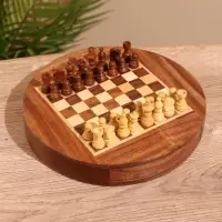 Шахматы магнитные, 20.5&times;20.5&times;3.5 см, дерево шишам