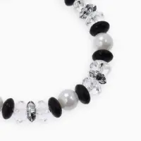 Браслет детский &laquo;Выбражулька. Ундина&raquo;, d=6 см, черный, белый