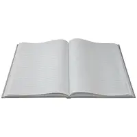 Книга учета А4, 96 листов в линейку, 7БЦ, зелёный