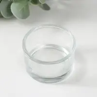Подсвечник стеклянный для чайных свечей d 4,5 см