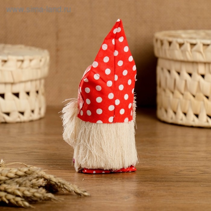 Оберег «Домовой с ложкой», 12 см, микс Оберег «Домовой с ложкой», 12 см, микс