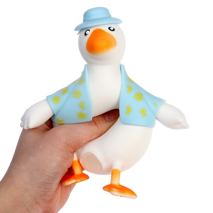 Мялка «Уточка»с пастой, цвета МИКС Мялка «Уточка»с пастой, цвета МИКС