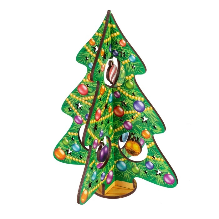 Модель из дерева «Ёлка сборная. Нарядная красавица» Модель из дерева «Ёлка сборная. Нарядная красавица»