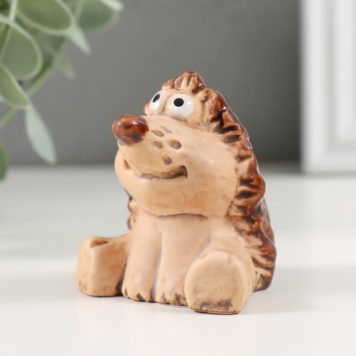 Сувенир керамика  Сувенир керамика "Радостный ёжик" 5,7х6х6,3 см